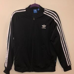 Black adidas zip up